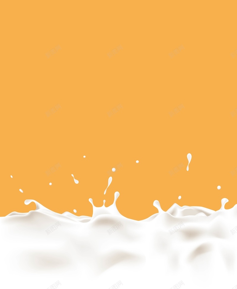矢量牛奶液体背景ai设计背景_88icon https://88icon.com 橙色 海报 液体 牛奶 矢量 美食 背景 矢量图