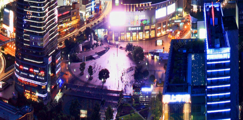 重庆市夜景H5背景jpg_88icon https://88icon.com H5素材 城市 夜景 摄影 蓝色背景 重庆 风景
