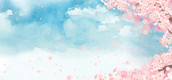 日本樱花节浪漫日本樱花节主题背景图高清图片