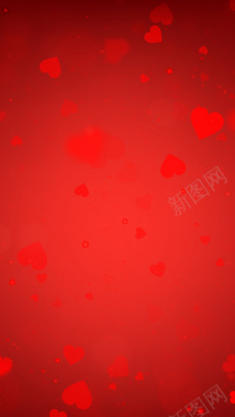 红色爱心矢量图源文件H5背景背景