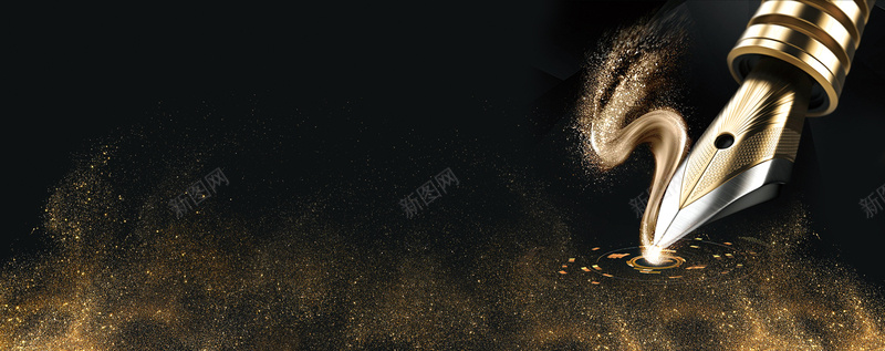 说普通话写中国字质感金色bannerpsd设计背景_88icon https://88icon.com 书法比赛展板 传统文化 宣传广告 推广普通话 教育 普通话活动 沟通语言 金粉 钢笔