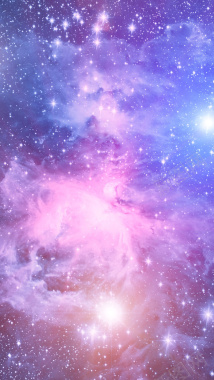 紫色梦幻星空H5背景背景