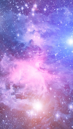 唯美紫色梦幻星空H5背景高清图片