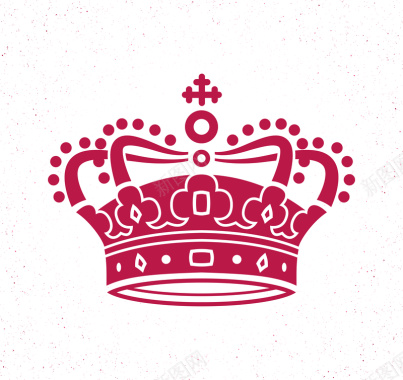 皇冠女皇简约logo细沙质感背景矢量图背景