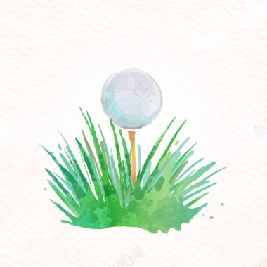 高尔夫球海报背景矢量图背景