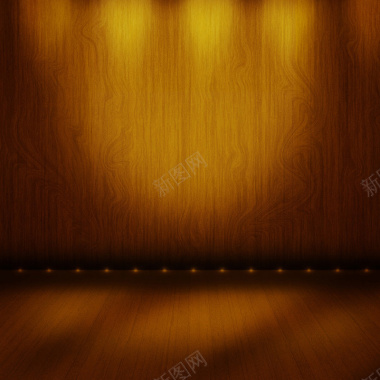 复古典雅木制舞台灯光背景背景