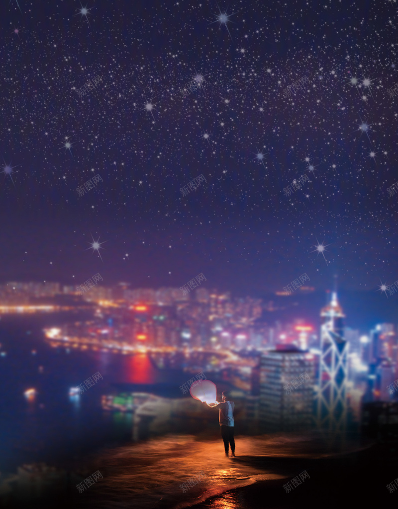 唯美城市夜景放孔明灯祈福海报背景psdpsd设计背景_88icon https://88icon.com psd 中秋节祈福 唯美 城市 城市夜空 夜景 夜生活 放孔明灯 星光 海报背景 祈福