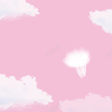 粉色云朵浪漫女装PSD分层主图背景背景