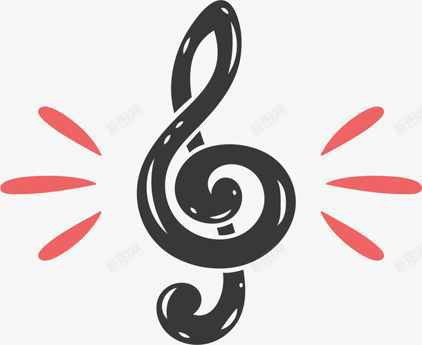 卡通复古音符标签png免抠素材_88icon https://88icon.com 矢量png 音乐派对 音乐节 音符 音符标签 黑色音符