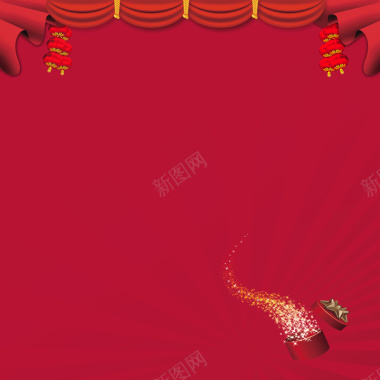 中国风红色灯笼背景背景