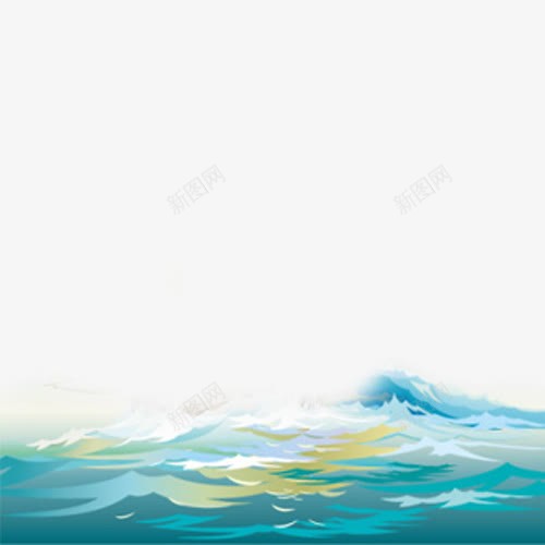 海上风浪png免抠素材_88icon https://88icon.com 卡通 大风大浪 彩绘 手绘 插画 浪花 海洋 海浪 蓝色 风浪