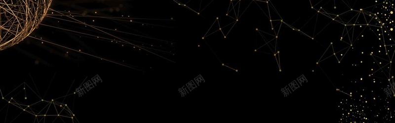 商务科技未来黑金海报banner背景图psd设计背景_88icon https://88icon.com 创意 创意几何 大气 折线 点线面 科 简单 简约 简约创意 线 线条 金子 金色 高端 黑色 黑金