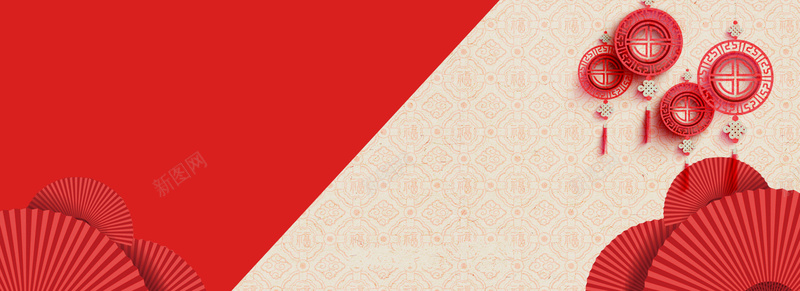 新年中国风纹理激情狂欢红色背景海报背景