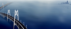 湾区珠港澳大桥通车桥梁背景高清图片