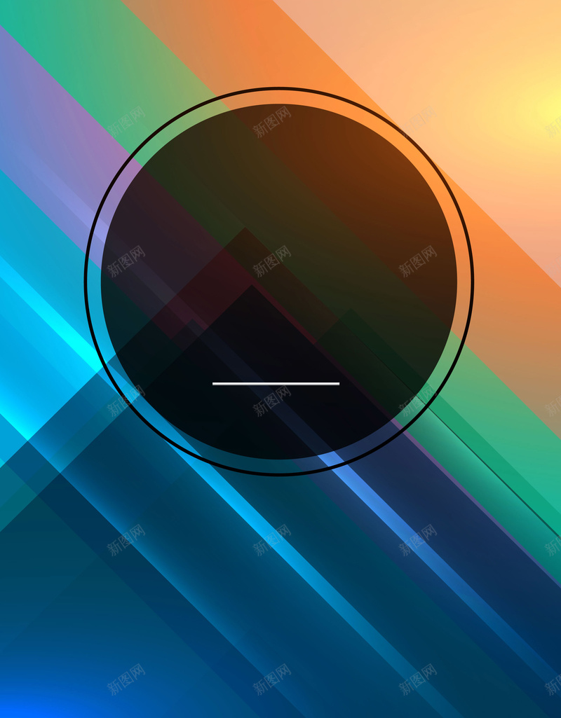 几何撞色条纹海报背景矢量图ai设计背景_88icon https://88icon.com 几何 圆圈 扁平 撞色 海报 简约 背景 黑色圆圈 矢量图