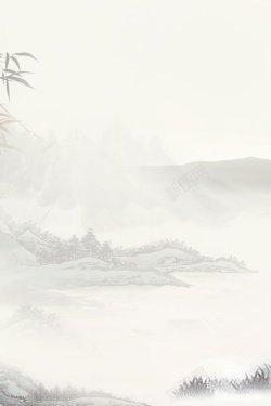 山脉中国风水墨山水画背景高清图片