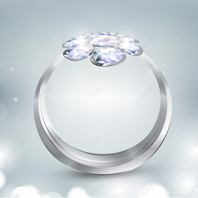 钻石戒指背景矢量图ai设计背景_88icon https://88icon.com 几何 婚庆 幸福 扁平 渐变 结婚 背景 钻戒 钻石 矢量图