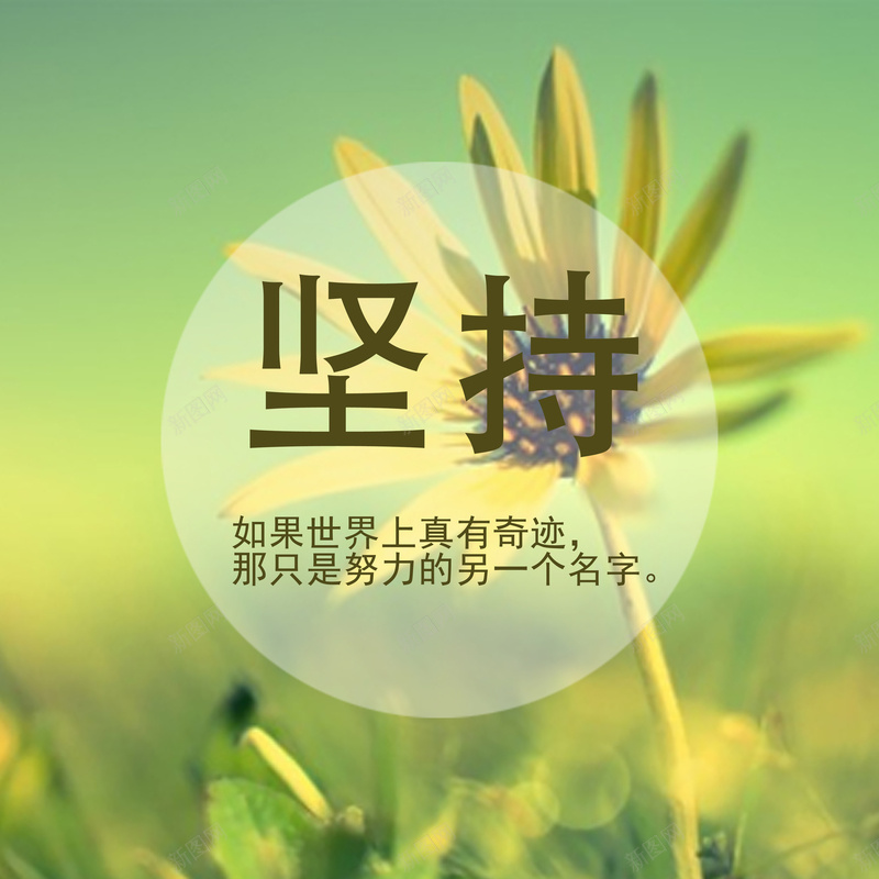 坚持psd设计背景_88icon https://88icon.com 坚持太阳花 小清新 开心 文艺 简约