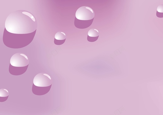 紫色水珠质感海报背景矢量图背景