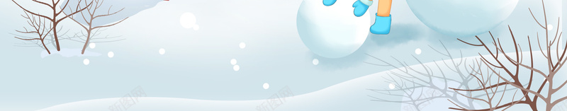 冬天堆雪人背景图psd设计背景_88icon https://88icon.com 印章 堆雪人 树枝 滚雪球 立冬艺术字 背景图