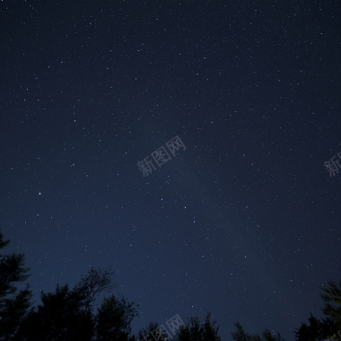 夜空星星背景摄影图片