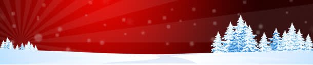 红色圣诞节banner创意背景