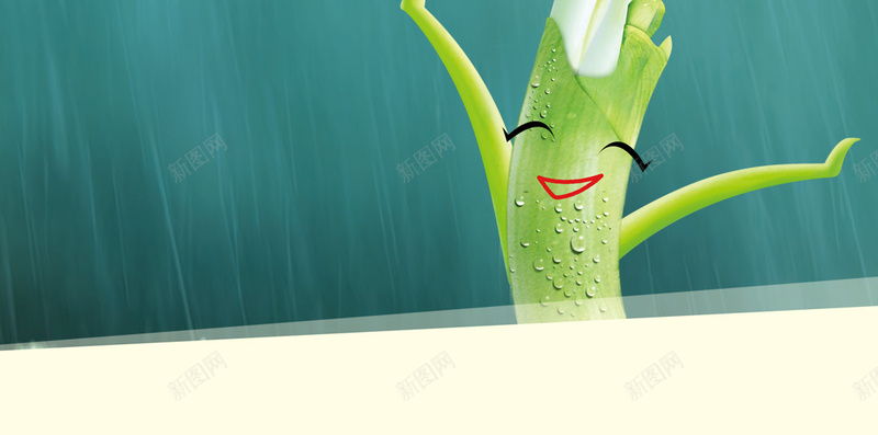 雨水中的绿芽H5背景psd设计背景_88icon https://88icon.com H5素材 PSD背景 植物 清新 笑容 简约 绿色 绿芽 蓝色背景 雨水 雨滴