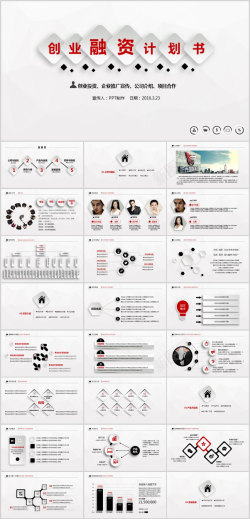 总结计划商业融资计划PPT模板