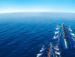 赛船风景蓝天海水赛船背景高清图片