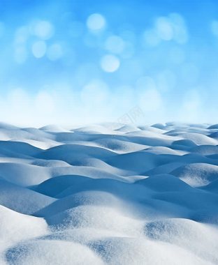 梦幻光斑与雪地风景背景