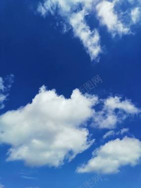 蓝天白云天气极好晴空万里背景