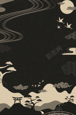 简约大气中国风重阳节海报背景背景