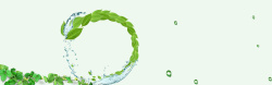 圆形水球绿色健康海报背景高清图片