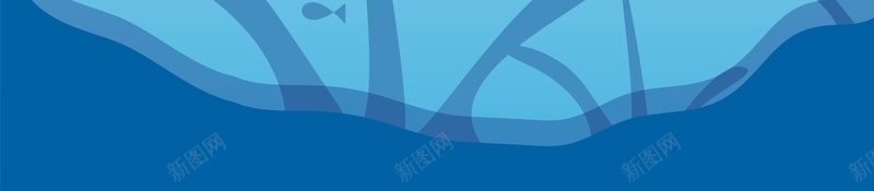 简约可爱大海小鱼cdr设计背景_88icon https://88icon.com 创意海报 可爱素材 小鱼儿素材 扁平圆圈 海底水草 简约纹理 蓝色纹理 设计图片