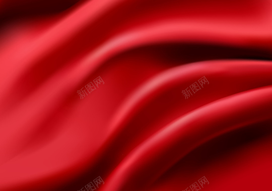 红色丝绸布质感纹理矢量背景背景