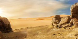 地理杂志沙漠汽车海报背景模板高清图片