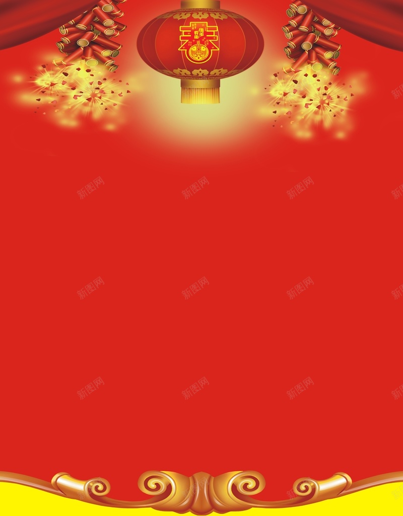 扁平红色灯笼鞭炮背景cdr设计背景_88icon https://88icon.com 几何 扁平 渐变 灯笼 红色 鞭炮