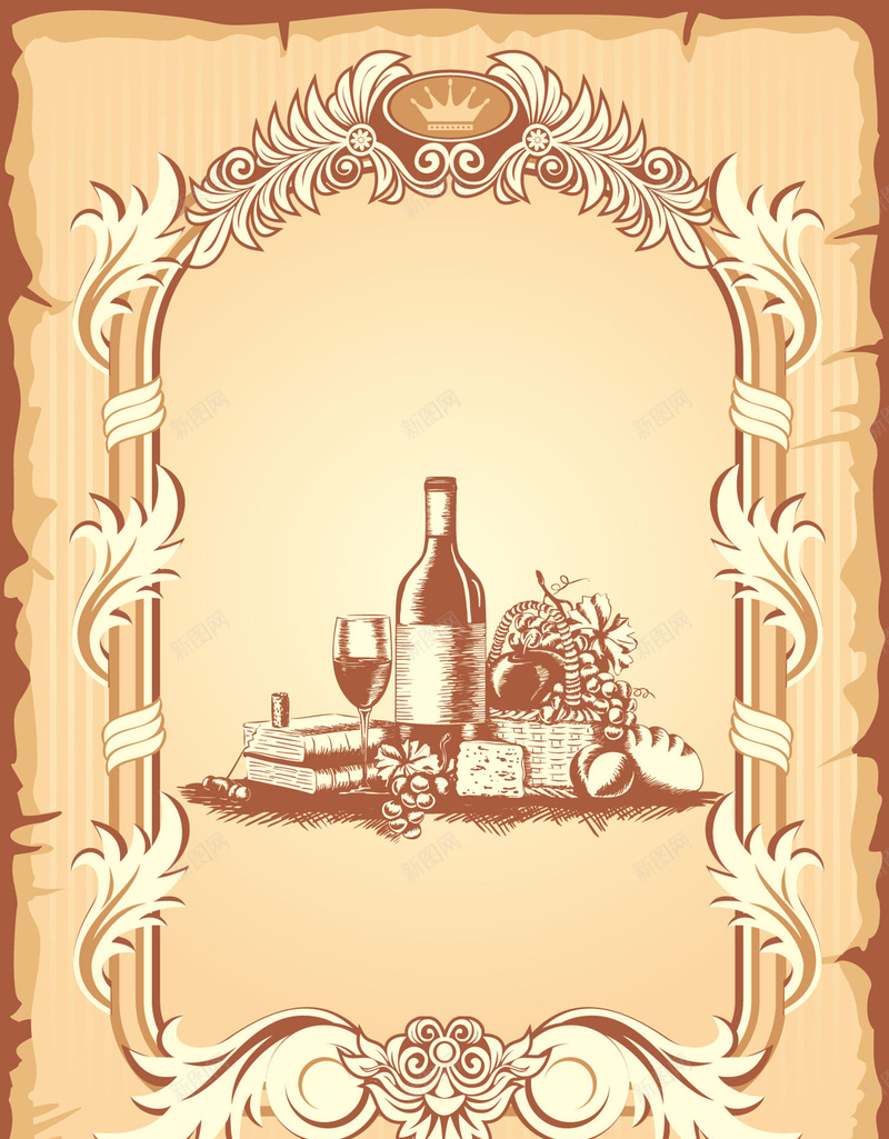 欧式花纹手绘啤酒海报背景矢量图ai设计背景_88icon https://88icon.com 啤酒 复古 手绘 欧式 海报 背景 花纹 酒类 矢量图