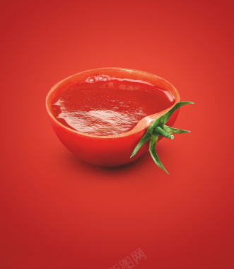 红色番茄酱背景