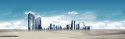蓝色公路商务城市高端大气背景模板PSD分层高清图片