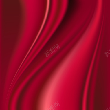 红色丝绸质感光泽矢量背景背景