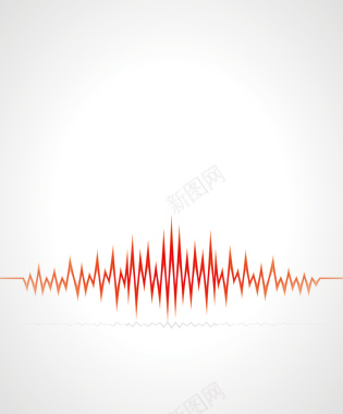 矢量几何心电图背景背景