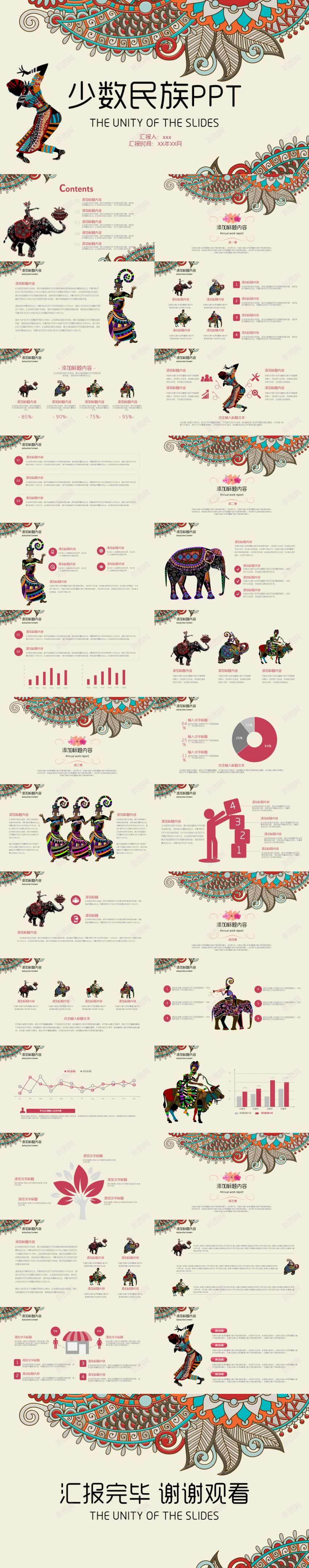 创意少数民族介绍PPT模板PPT模板_88icon https://88icon.com 介绍 创意 少数民族 模板