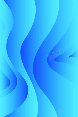 蓝色渐变流体流线质感纹理抽象背景背景