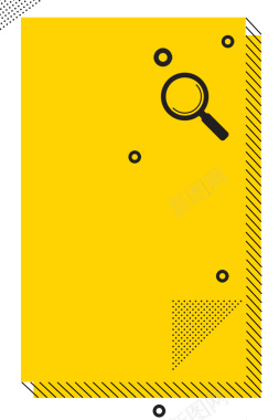 黄色背景几何招商加盟宣传海报背景