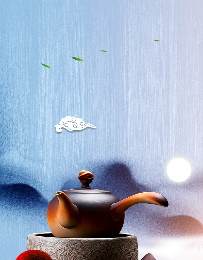 茶之道蓝色中国风海报psd设计背景_88icon https://88icon.com 中国风 碧螺春 茶具 茶叶 茶叶店 茶园 茶壶 茶杯 茶馆 铁观音 龙井