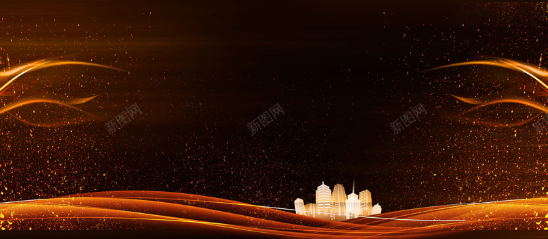 2018年会商务科技大气黑色bannerpsd设计背景_88icon https://88icon.com 2018年会 公司年会 商务科技 大气 庆功会 新年 新春 晚会 表彰会 金粉 颁奖典礼 黑金
