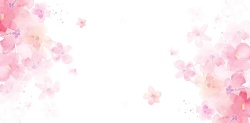 桃花海报素材妇女节樱花粉桃花粉清新海报模板高清图片