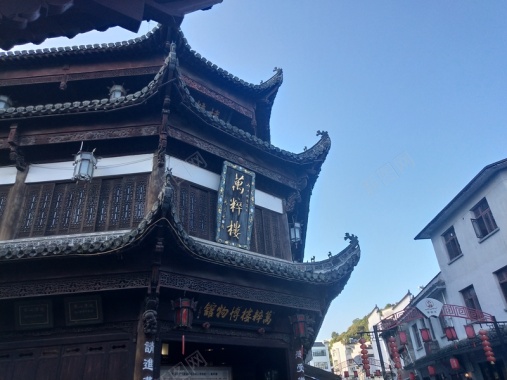 中国徽派建筑背景