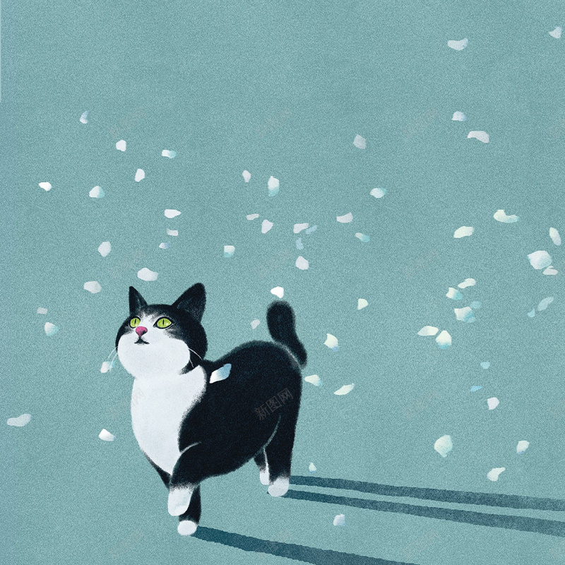 卡通可爱黑色小猫蓝色背景jpg设计背景_88icon https://88icon.com 卡通 卡通背景 可爱 小动物 手绘 萌 蓝色背景 黑色小猫